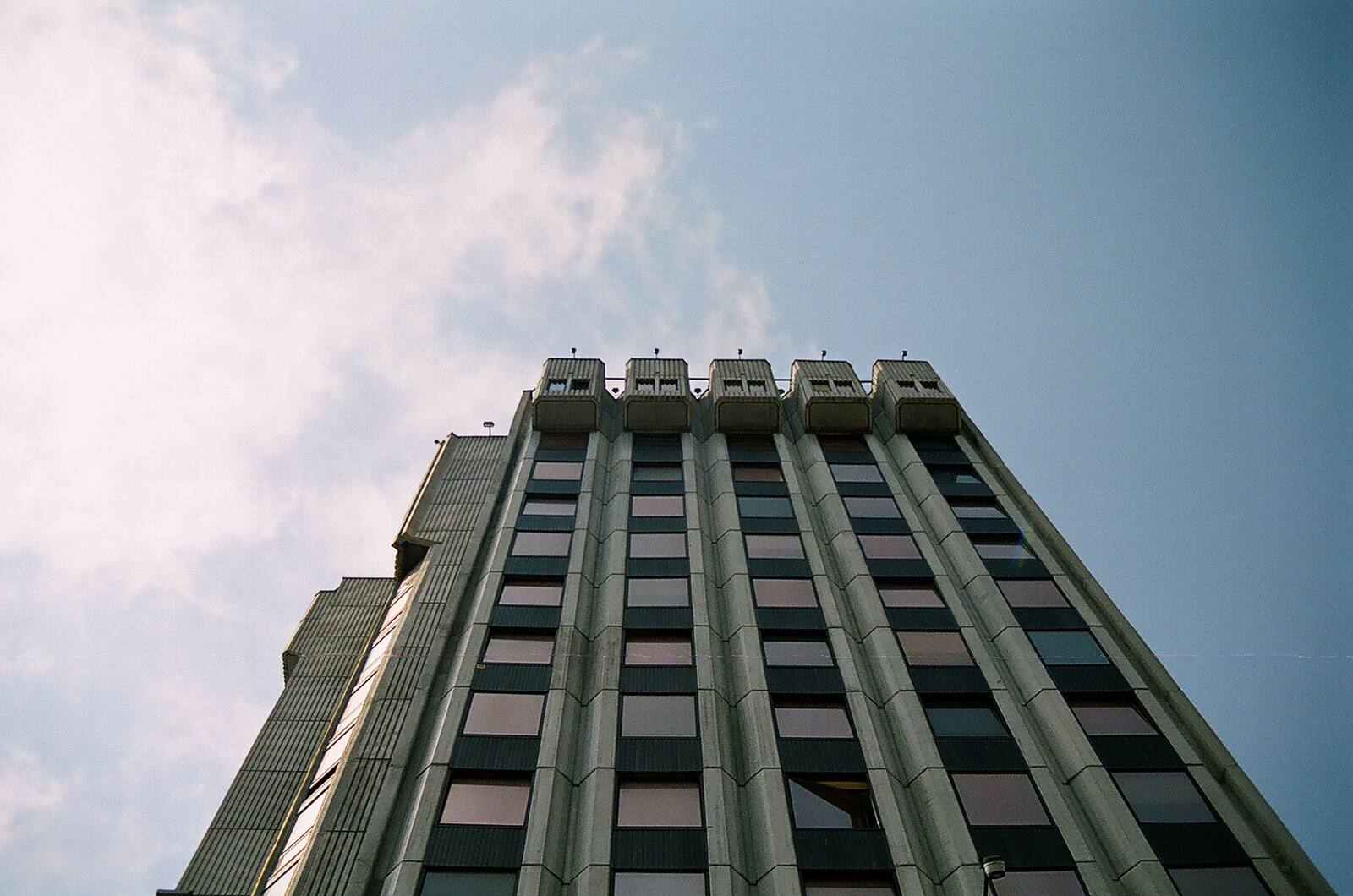 And against the summer sky — the argument settled: this is architecture.