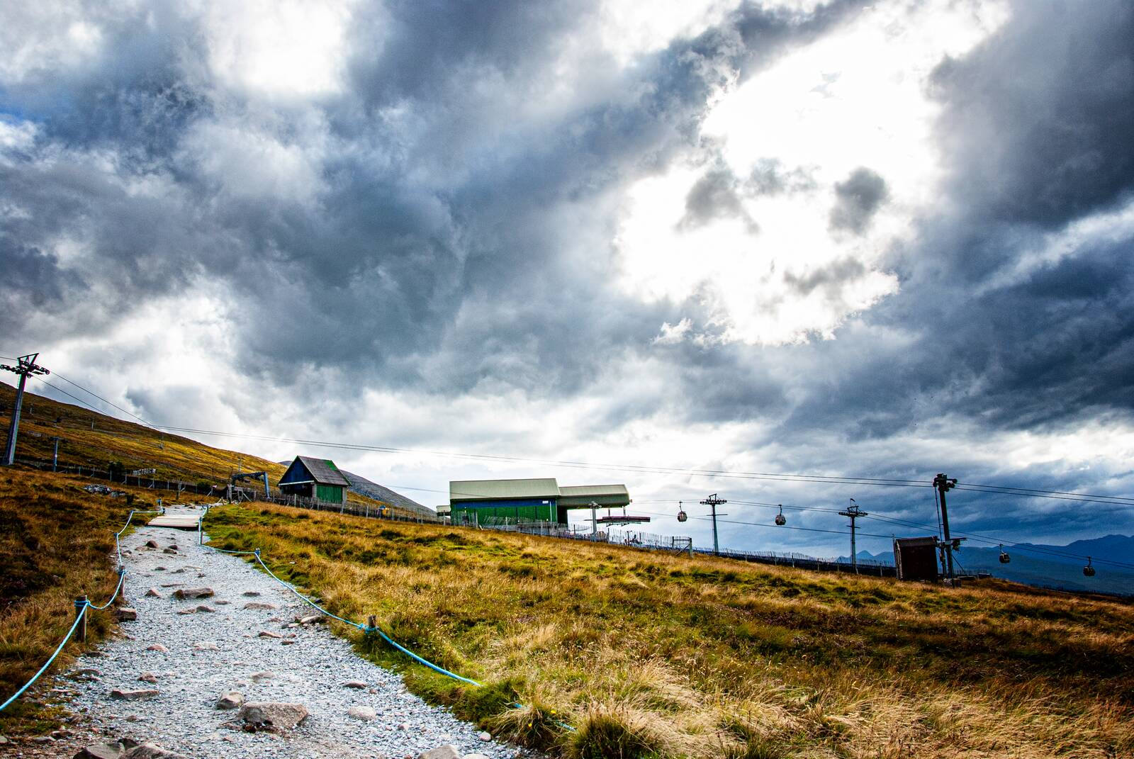 Summit path at the top station