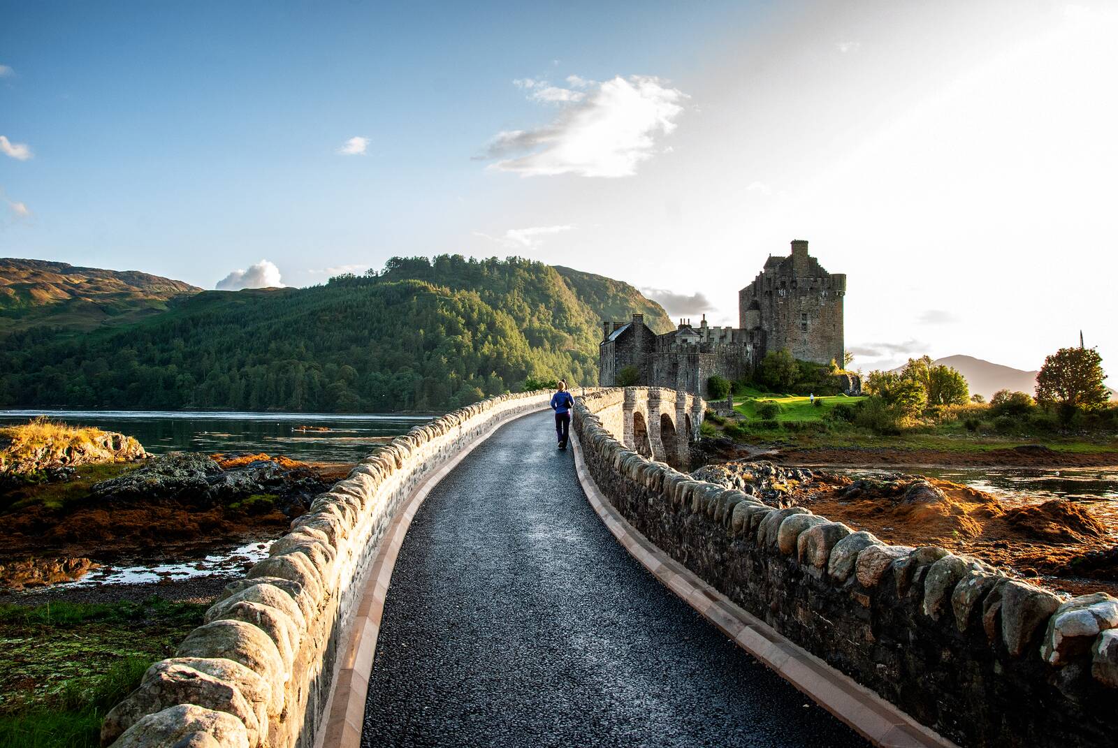 The arched bridge to Eilean Donan