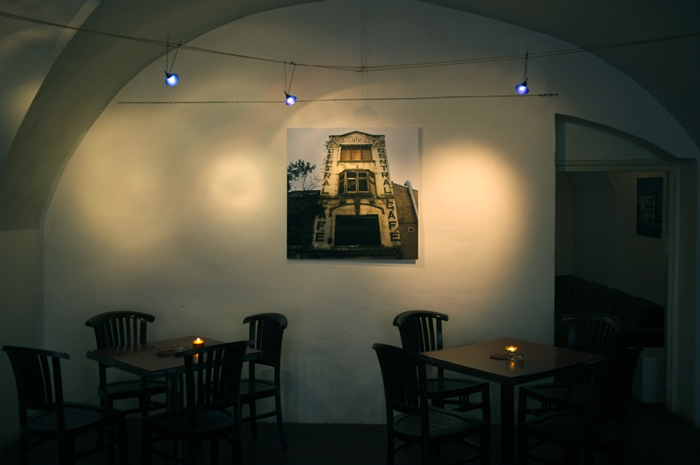 The NAPA gallery interior with prints hung