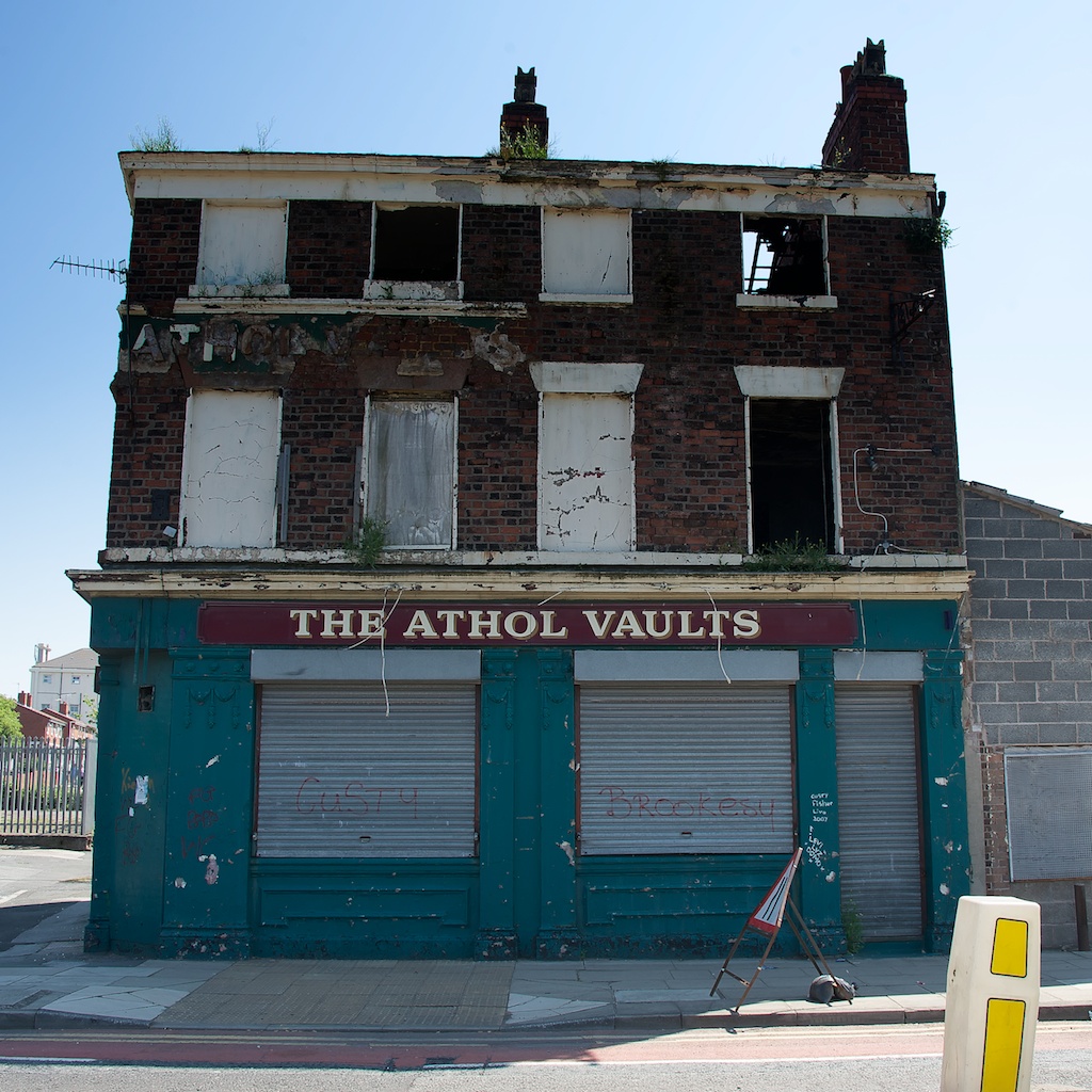 The Athol Vaults with its ruined upper floors